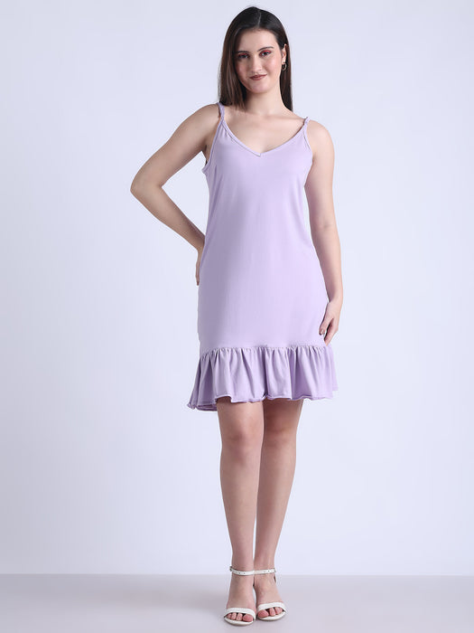Women Purple cotton Nightdress