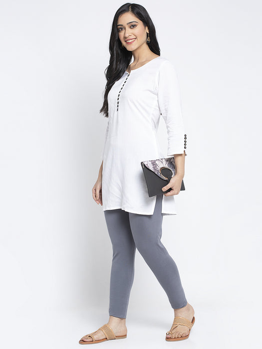 Women Grey Super combod Cotton Lycra Legging