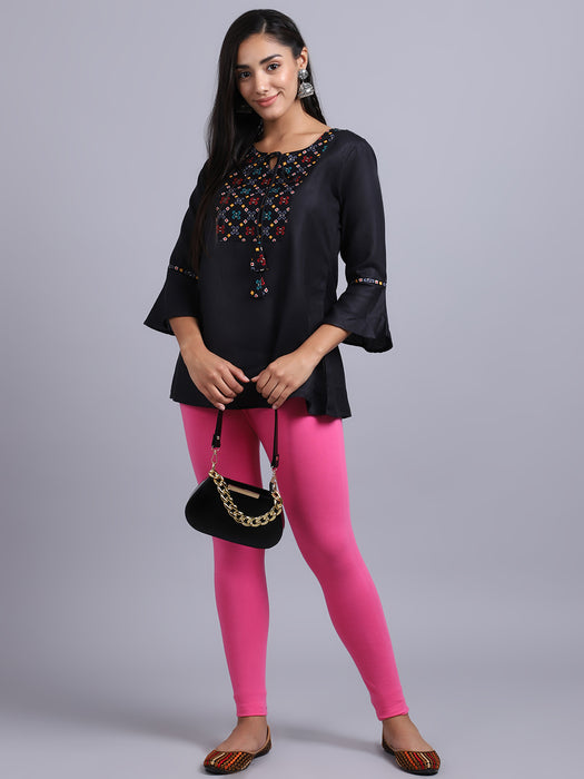 Women Light Pink Super combod Cotton Lycra Legging