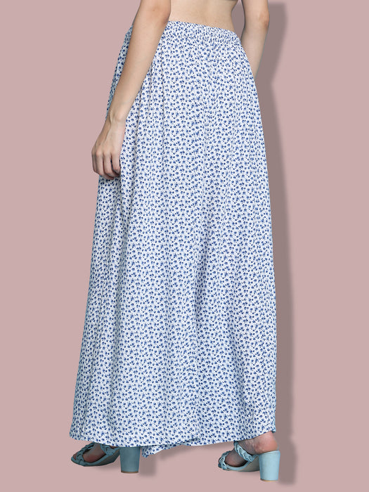 Women multi color Rayon Floral Printed Palazzo