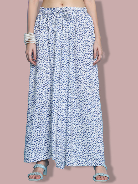 Women multi color Rayon Floral Printed Palazzo