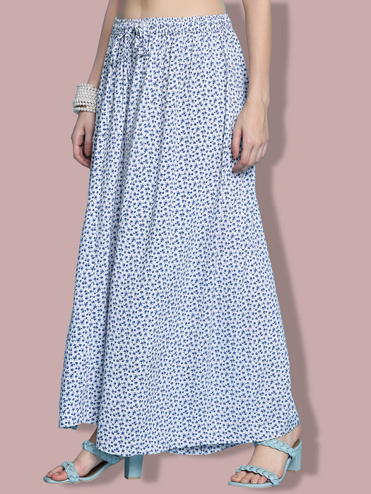 Women multi color Rayon Floral Printed Palazzo