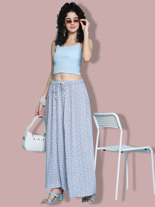 Women multi color Rayon Floral Printed Palazzo