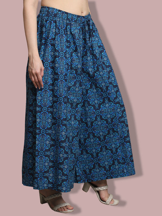 Women multi color Rayon Multi Printed Palazzo