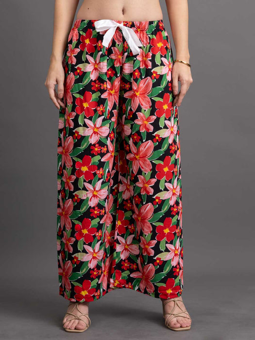Women Flared flower printed palazzo