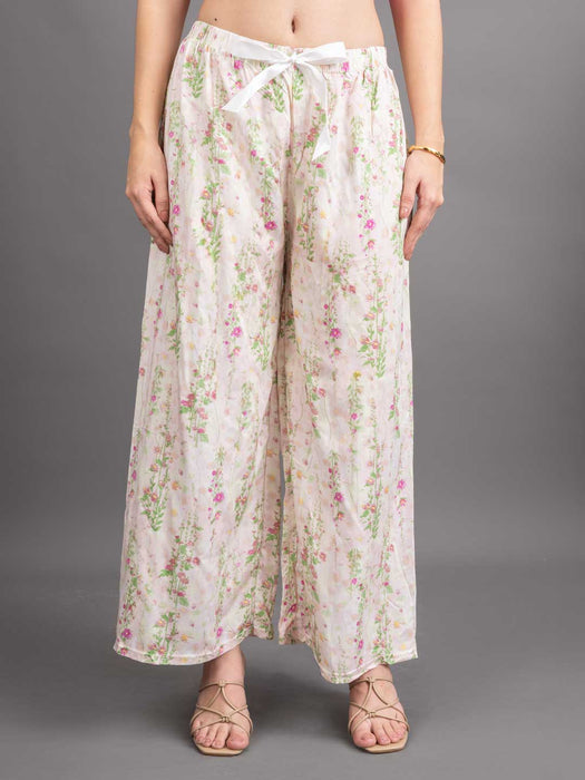 Women Wide leg mid Rise palazzo