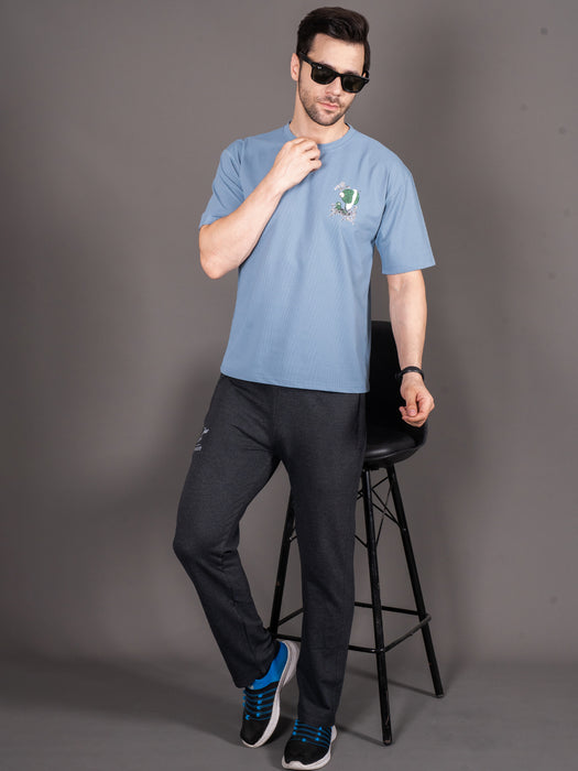 Men Black Solid Side pocket Straight fit joggers