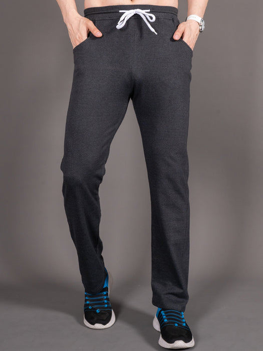 Men Black Solid Front pocket Straight fit joggers
