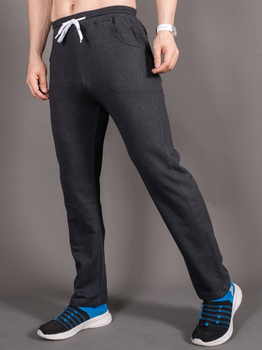 Men Black Solid Front pocket Straight fit joggers