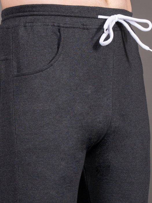 Men Black Solid Front pocket Straight fit joggers