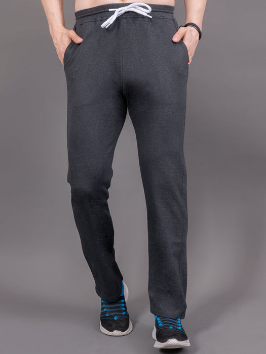 Men Black Solid Cross side pocket Straight fit joggers