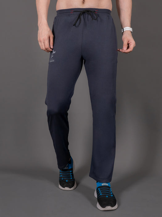 Men Grey Solid Cross pocket Straight fit joggers