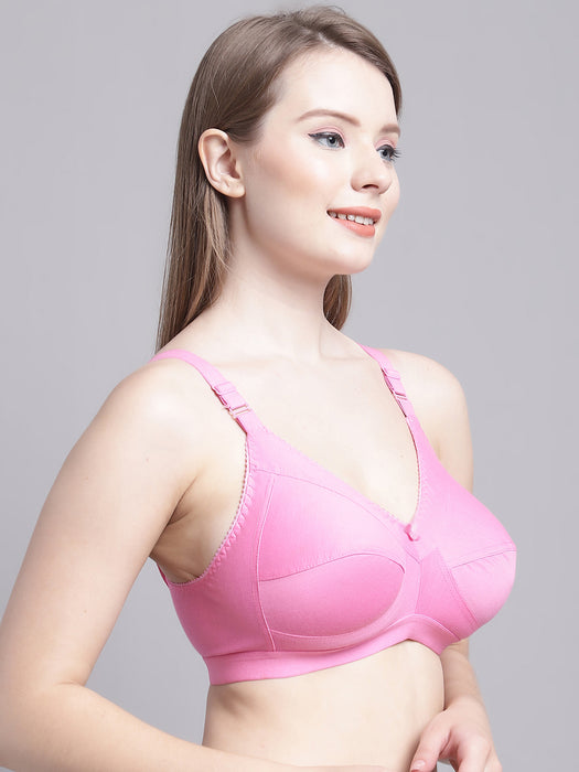 Lycra Cotton Padded Pink Hosiery Sports Bra, Size: 32B at Rs 50