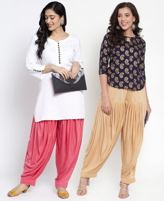 Women Gajri Light Skin Modern Lycra Patiyala salwar