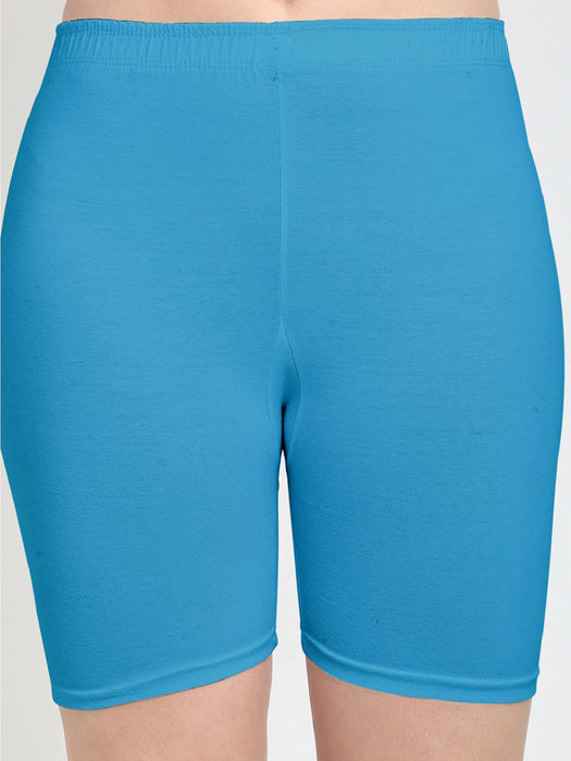 Women S.Blue D.skin Four way super commed lycra Cycling Shorts