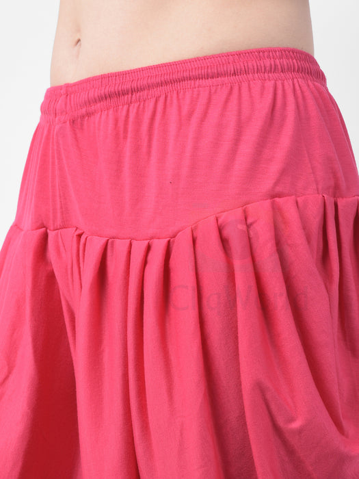 Women Rani Color Modern lycra Dhoti Salwar