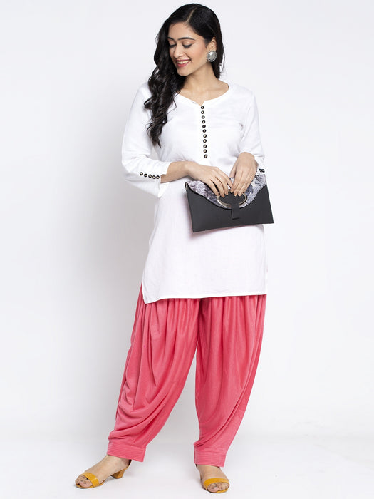 Women Gajri Light Skin Modern Lycra Patiyala salwar