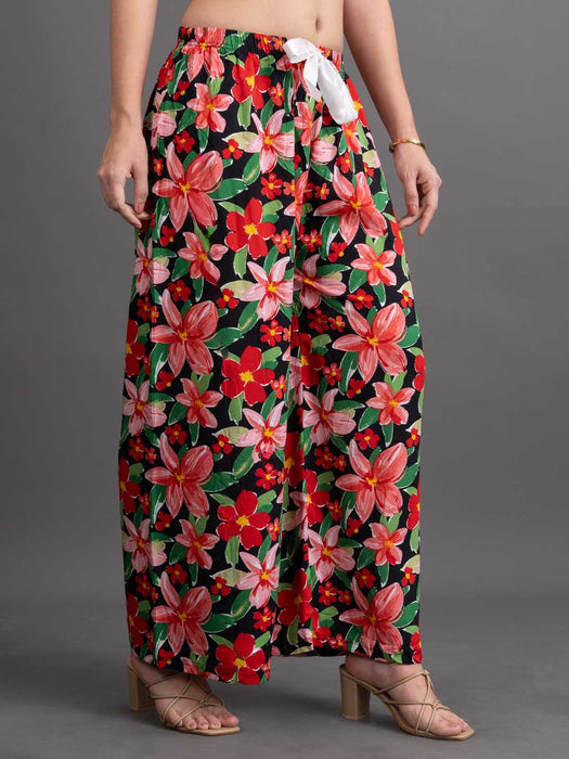 Women Flared flower printed palazzo