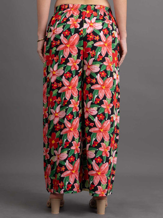 Women Flared flower printed palazzo
