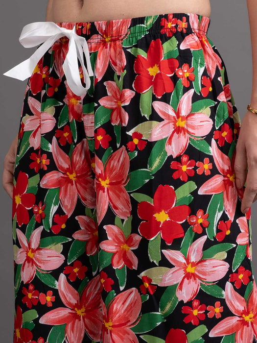 Women Flared flower printed palazzo
