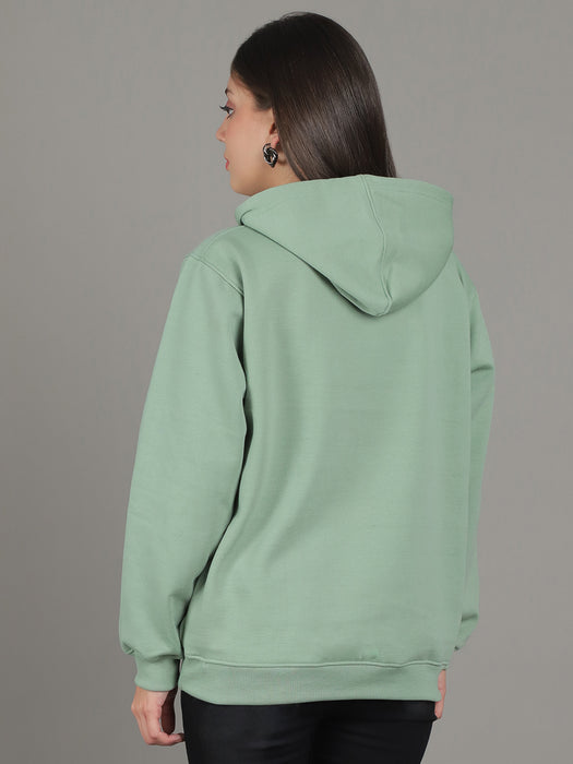 Women Pista Solid Long Sleeve Hoodie with kangaroo Pocket Sweatshirts