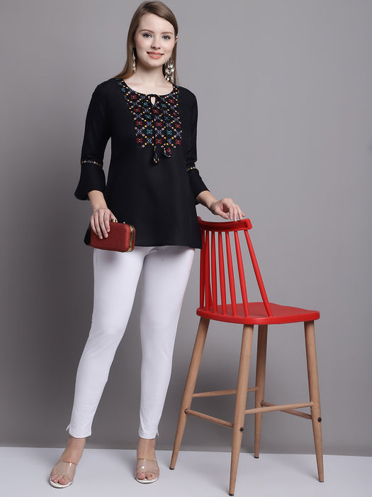 Women White Cotton lycra legging with side pocket