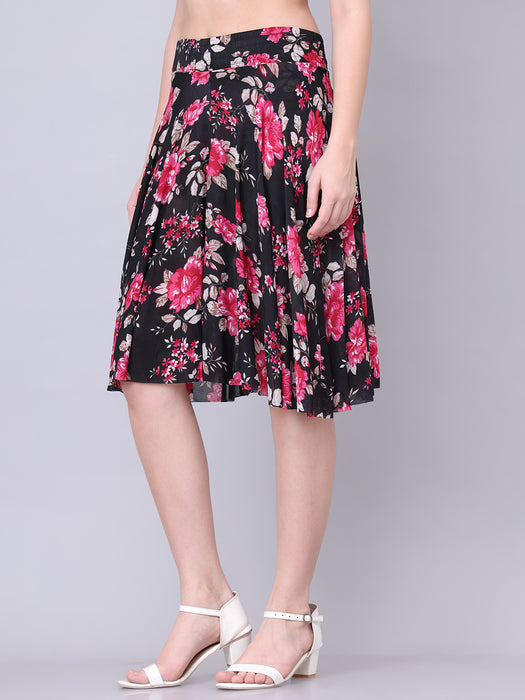 Women Multi color Floral Printed Skirt