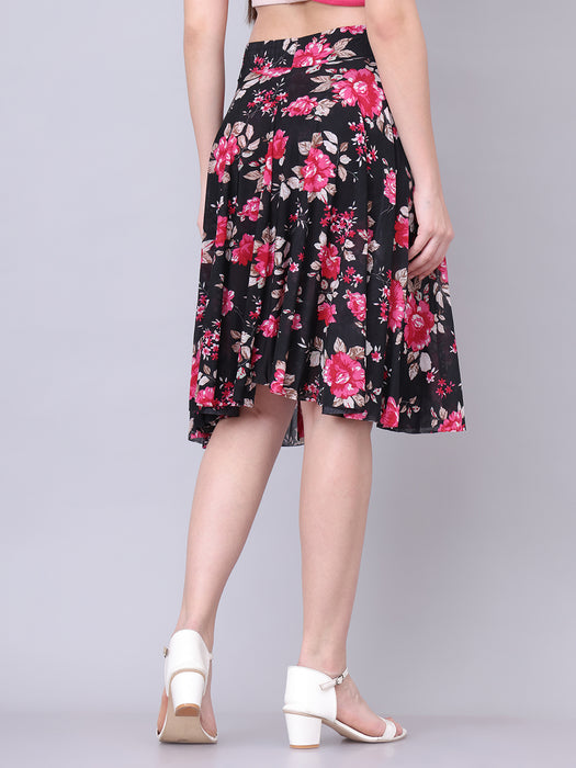 Women Multi color Floral Printed Skirt