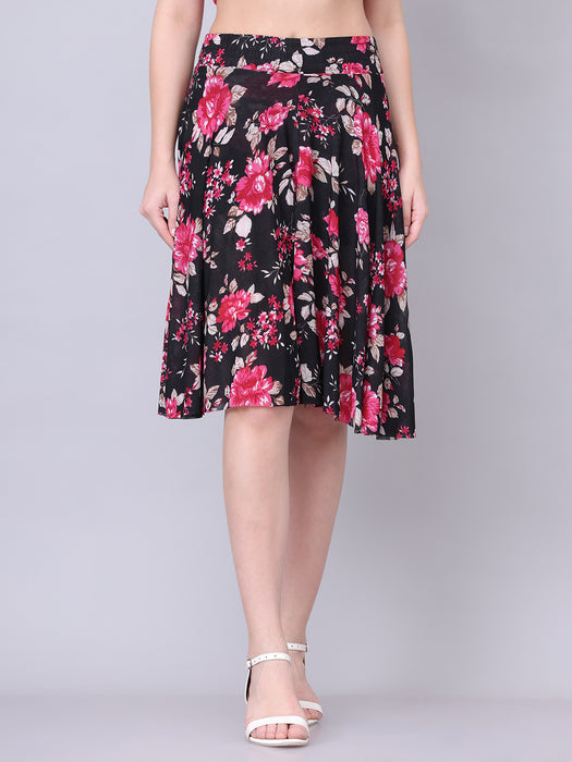 Women Multi color Floral Printed Skirt