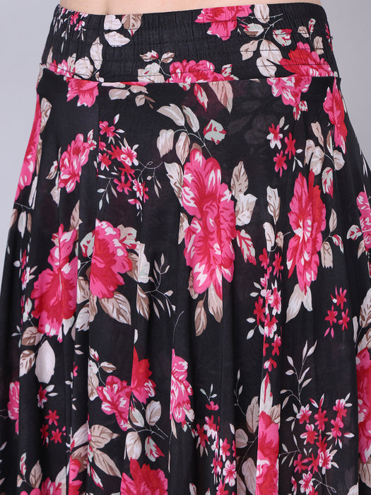 Women Multi color Floral Printed Skirt