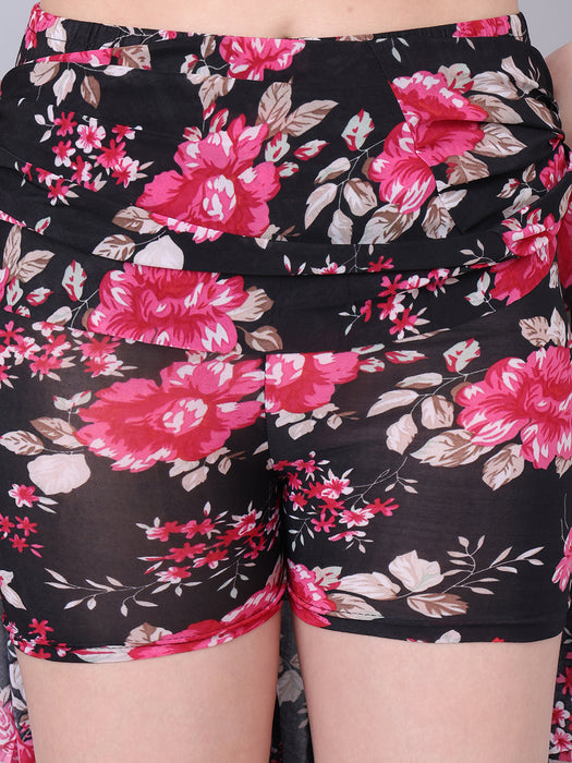 Women Multi color Floral Printed Skirt