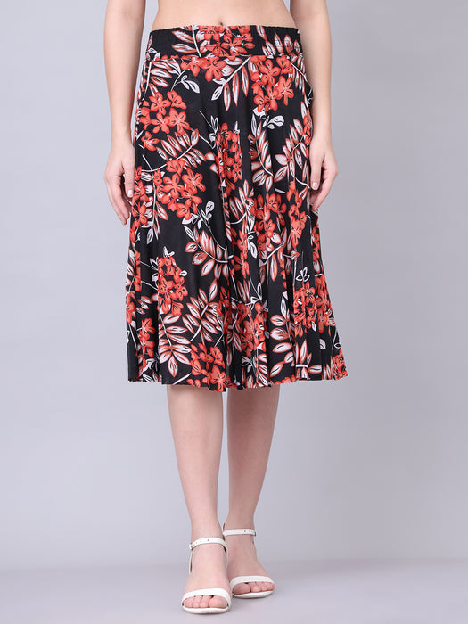 Women Multi color Geographi Printed Skirt