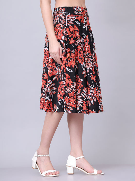 Women Multi color Geographi Printed Skirt
