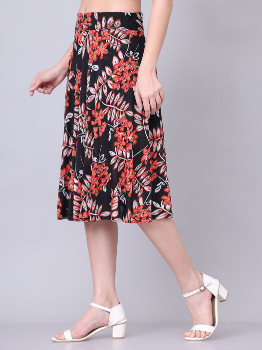 Women Multi color Geographi Printed Skirt