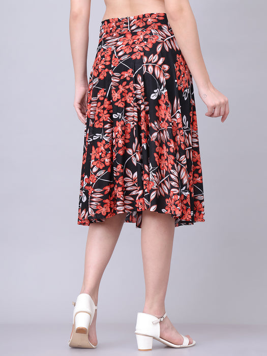 Women Multi color Geographi Printed Skirt