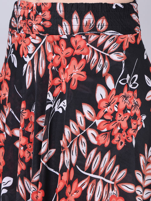Women Multi color Geographi Printed Skirt