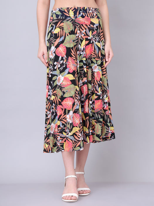 Women Multi color Abstract Printed Skirt