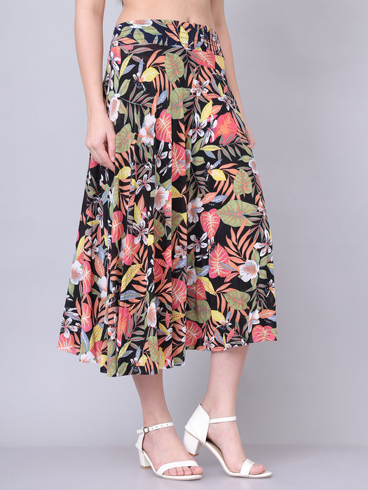 Women Multi color Abstract Printed Skirt