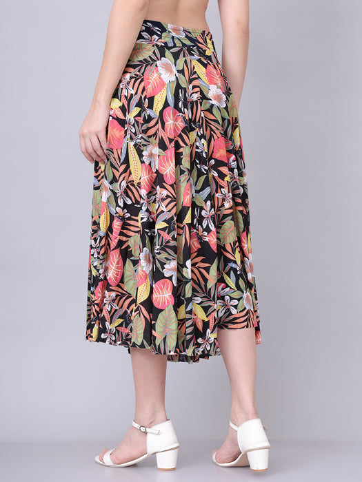 Women Multi color Abstract Printed Skirt