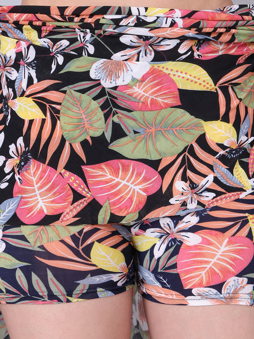 Women Multi color Abstract Printed Skirt