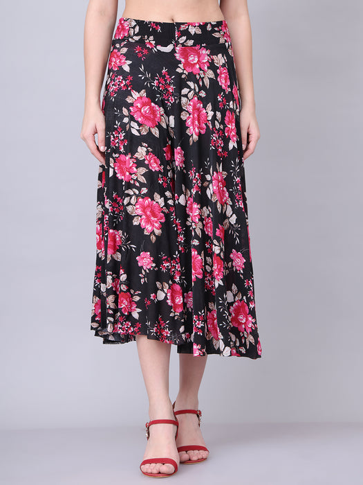 Women Multi color Floral Printed Skirt