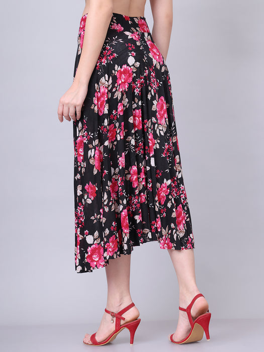 Women Multi color Floral Printed Skirt