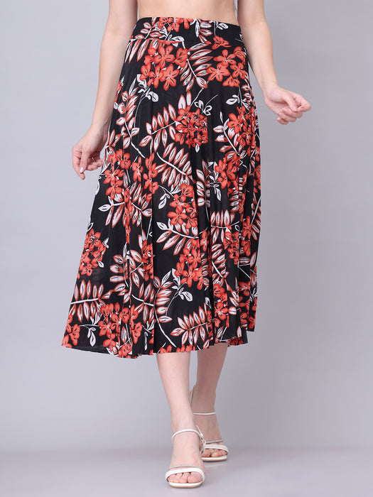 Women Multi color Geographi Printed Skirt