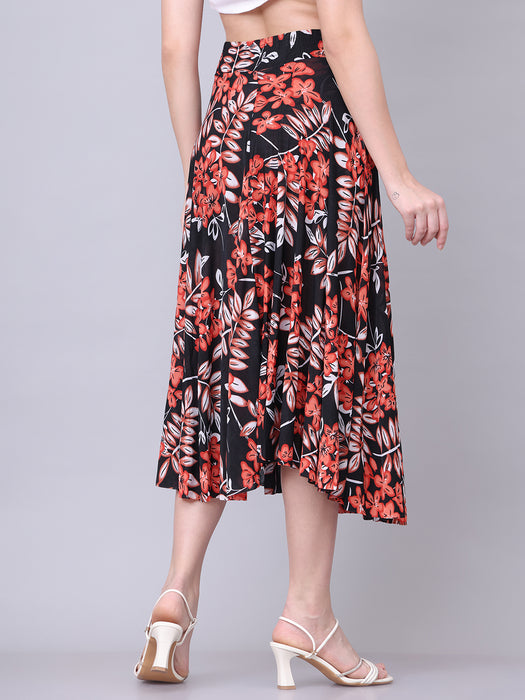 Women Multi color Geographi Printed Skirt
